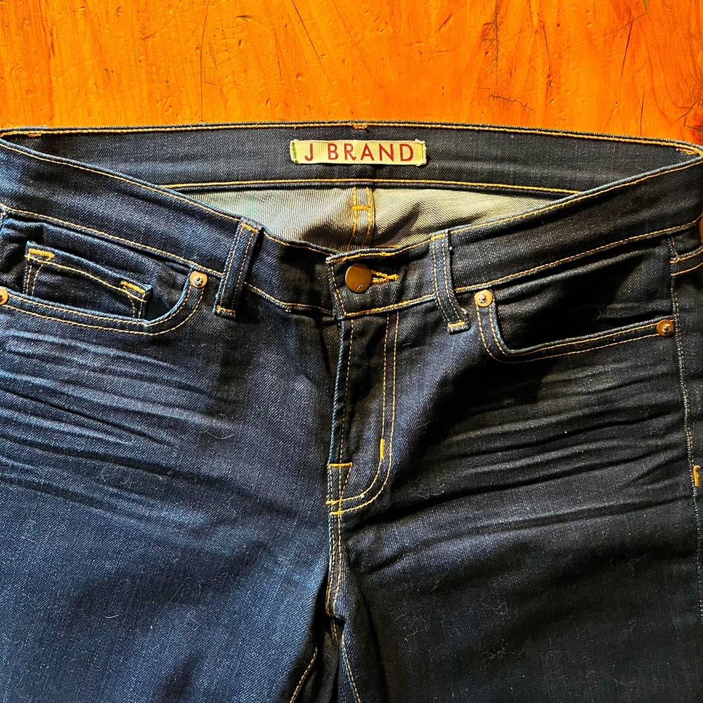 J Brand “The Pencil Leg” Skinny, Dark Wash Jeans, 912 in Ink, Size 27 - Long